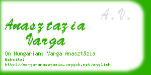 anasztazia varga business card